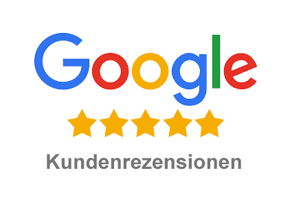 Google Kundenrezensionen, fünf Sterne